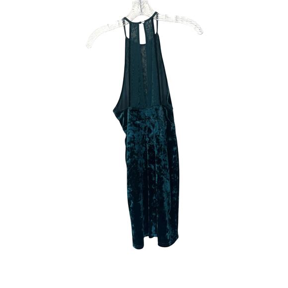 Intimately Free People Dress Green Velvet Lace Night Out Party Mini Small - Picture 7 of 10